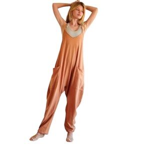 FP Free People Movement Hot Shot Onsie in Toasted Coconut Size XL